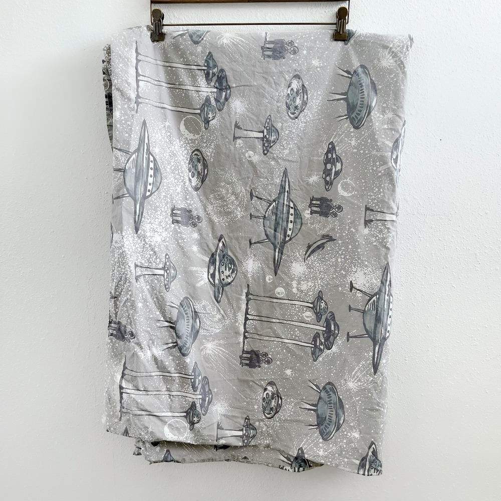 POTTERY BARN Space Ship Twin Duvet Cover